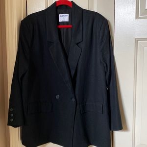 Black linen Old Navy Blazer. XL Never worn.